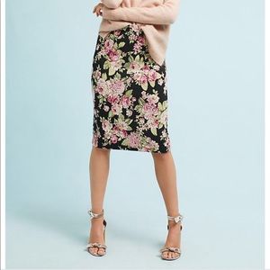 Anthropologie | Maeve skirt Size s rose print knit